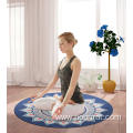 Round Meditation Pilates Natural Rubber Non-Slip yoga mat